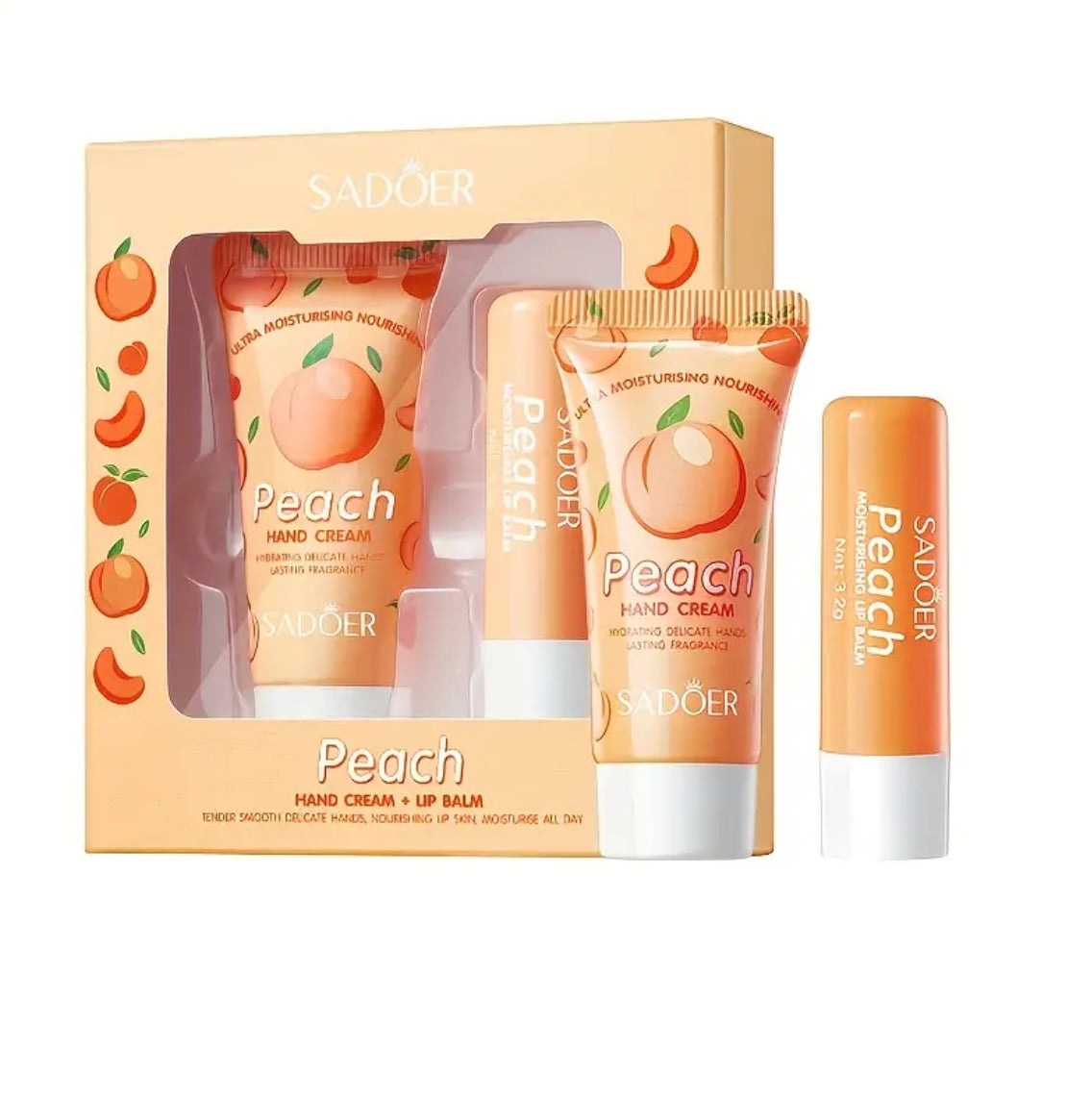 Coffret douceur: crème pour les mains et baume à lèvre