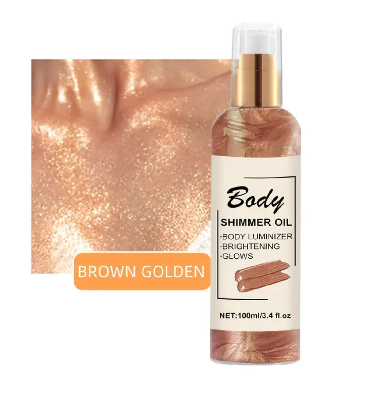 Huile Scintillante pour le Corps – Peau Lumineuse & Hydratée