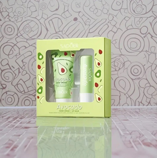 Coffret douceur: crème pour les mains et baume à lèvre