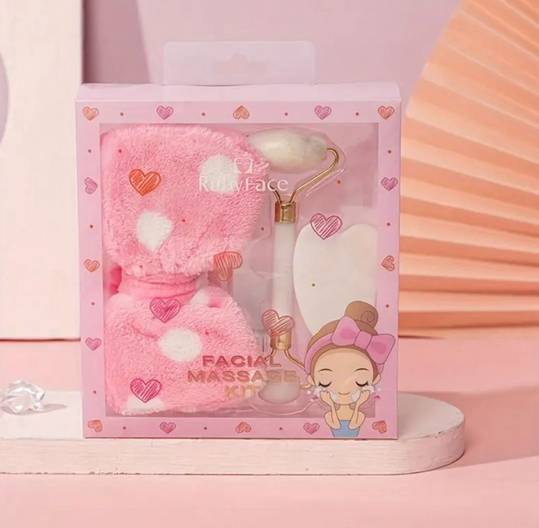 Kit de Massage Facial – Soin Relaxant & Éclat Naturel