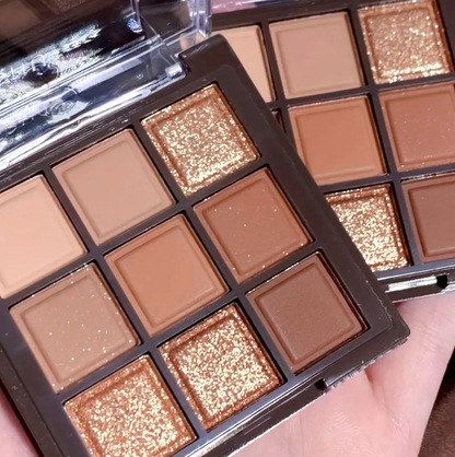 Palette Fards à Paupières 9 Couleurs chocolat – Créativité & Éclat