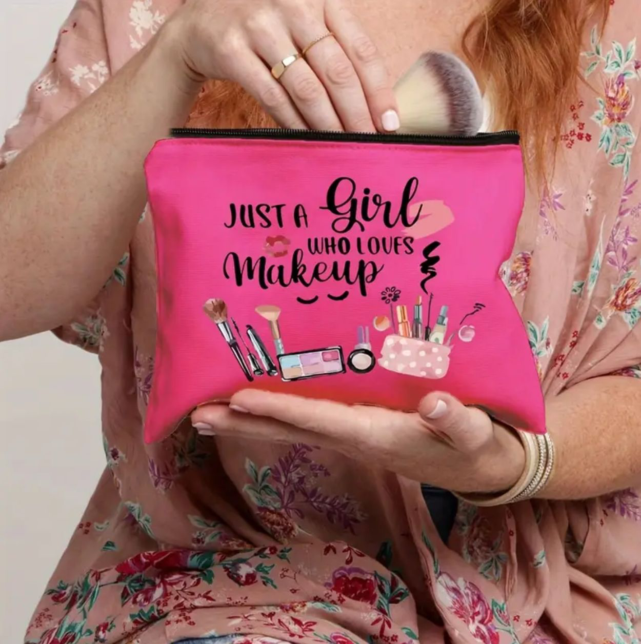 Trousse de Maquillage Rose – Élégante & Pratique