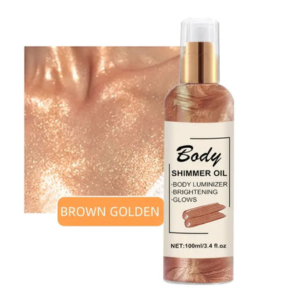 Huile Scintillante pour le Corps – Peau Lumineuse & Hydratée